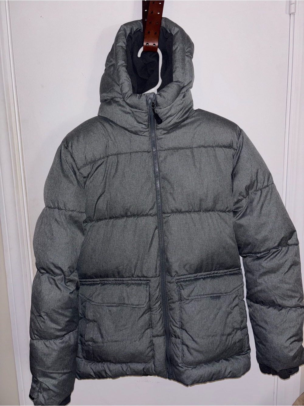all in motion Gray Kids Puffer Jacket with Hood
